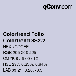 カラーコード: Colortrend Folio - Colortrend 3S2-2 | qconv.com