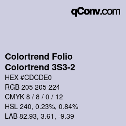 カラーコード: Colortrend Folio - Colortrend 3S3-2 | qconv.com