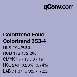 カラーコード: Colortrend Folio - Colortrend 3S3-4 | qconv.com