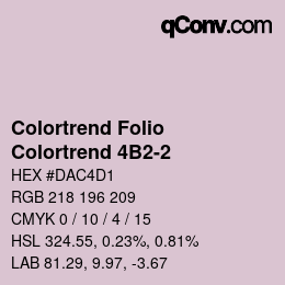 カラーコード: Colortrend Folio - Colortrend 4B2-2 | qconv.com