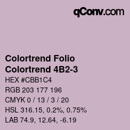カラーコード: Colortrend Folio - Colortrend 4B2-3 | qconv.com