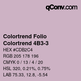 カラーコード: Colortrend Folio - Colortrend 4B3-3 | qconv.com