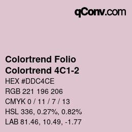 カラーコード: Colortrend Folio - Colortrend 4C1-2 | qconv.com