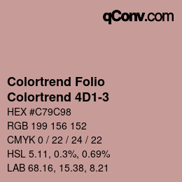 カラーコード: Colortrend Folio - Colortrend 4D1-3 | qconv.com