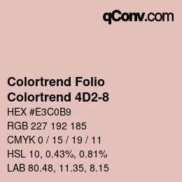 カラーコード: Colortrend Folio - Colortrend 4D2-8 | qconv.com