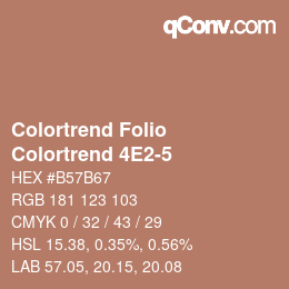 カラーコード: Colortrend Folio - Colortrend 4E2-5 | qconv.com
