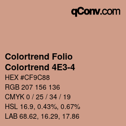 カラーコード: Colortrend Folio - Colortrend 4E3-4 | qconv.com