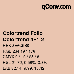 カラーコード: Colortrend Folio - Colortrend 4F1-2 | qconv.com