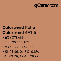 カラーコード: Colortrend Folio - Colortrend 4F1-5 | qconv.com