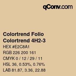 カラーコード: Colortrend Folio - Colortrend 4H2-3 | qconv.com