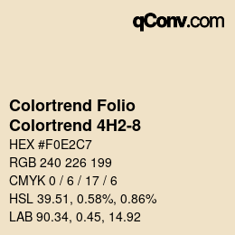カラーコード: Colortrend Folio - Colortrend 4H2-8 | qconv.com