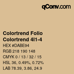 カラーコード: Colortrend Folio - Colortrend 4I1-4 | qconv.com
