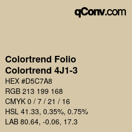 Color code: Colortrend Folio - Colortrend 4J1-3 | qconv.com