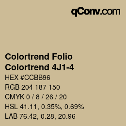 Farbcode: Colortrend Folio - Colortrend 4J1-4 | qconv.com