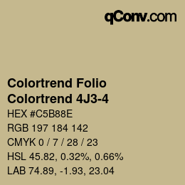 カラーコード: Colortrend Folio - Colortrend 4J3-4 | qconv.com