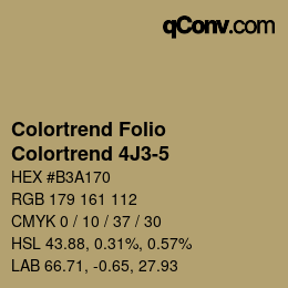 カラーコード: Colortrend Folio - Colortrend 4J3-5 | qconv.com