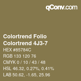 カラーコード: Colortrend Folio - Colortrend 4J3-7 | qconv.com