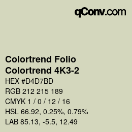 カラーコード: Colortrend Folio - Colortrend 4K3-2 | qconv.com