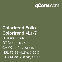 Farbcode: Colortrend Folio - Colortrend 4L1-7 | qconv.com