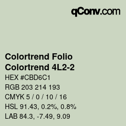 Código de color: Colortrend Folio - Colortrend 4L2-2 | qconv.com