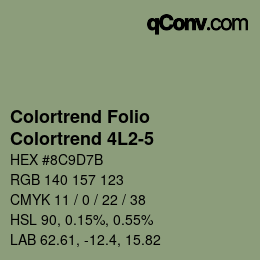 Código de color: Colortrend Folio - Colortrend 4L2-5 | qconv.com