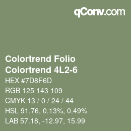 Color code: Colortrend Folio - Colortrend 4L2-6 | qconv.com