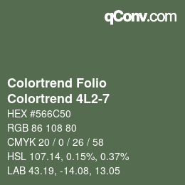 Color code: Colortrend Folio - Colortrend 4L2-7 | qconv.com