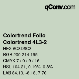 Código de color: Colortrend Folio - Colortrend 4L3-2 | qconv.com