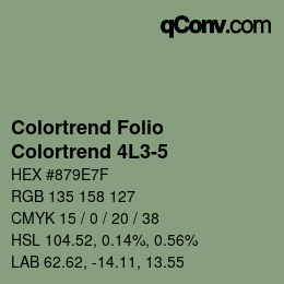 Farbcode: Colortrend Folio - Colortrend 4L3-5 | qconv.com