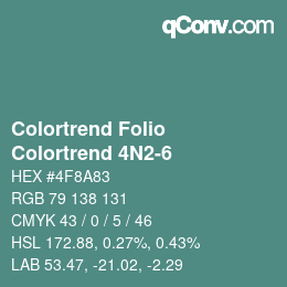 カラーコード: Colortrend Folio - Colortrend 4N2-6 | qconv.com