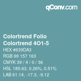 カラーコード: Colortrend Folio - Colortrend 4O1-5 | qconv.com
