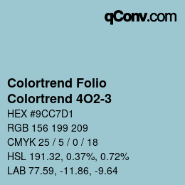 Color code: Colortrend Folio - Colortrend 4O2-3 | qconv.com