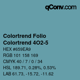 Color code: Colortrend Folio - Colortrend 4O2-5 | qconv.com