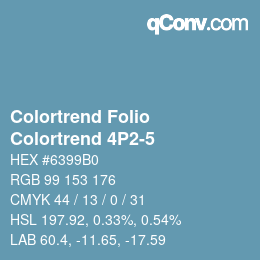カラーコード: Colortrend Folio - Colortrend 4P2-5 | qconv.com