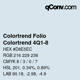 カラーコード: Colortrend Folio - Colortrend 4Q1-8 | qconv.com