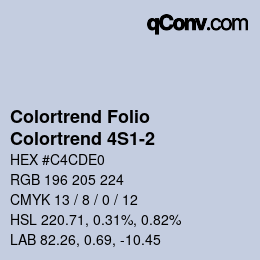 カラーコード: Colortrend Folio - Colortrend 4S1-2 | qconv.com