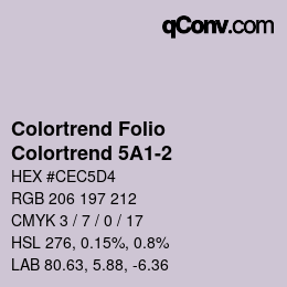 カラーコード: Colortrend Folio - Colortrend 5A1-2 | qconv.com