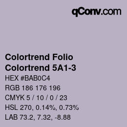カラーコード: Colortrend Folio - Colortrend 5A1-3 | qconv.com