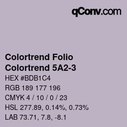 カラーコード: Colortrend Folio - Colortrend 5A2-3 | qconv.com
