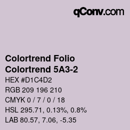 カラーコード: Colortrend Folio - Colortrend 5A3-2 | qconv.com