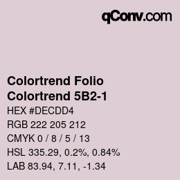 カラーコード: Colortrend Folio - Colortrend 5B2-1 | qconv.com