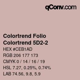 Color code: Colortrend Folio - Colortrend 5D2-2 | qconv.com