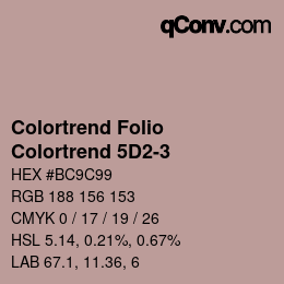 カラーコード: Colortrend Folio - Colortrend 5D2-3 | qconv.com