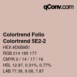 カラーコード: Colortrend Folio - Colortrend 5E2-2 | qconv.com