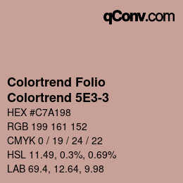 カラーコード: Colortrend Folio - Colortrend 5E3-3 | qconv.com