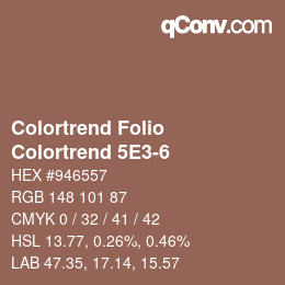 カラーコード: Colortrend Folio - Colortrend 5E3-6 | qconv.com