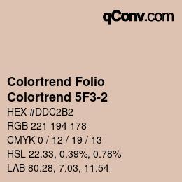 カラーコード: Colortrend Folio - Colortrend 5F3-2 | qconv.com