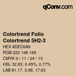 カラーコード: Colortrend Folio - Colortrend 5H2-3 | qconv.com