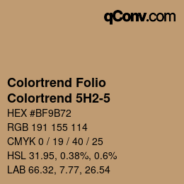 カラーコード: Colortrend Folio - Colortrend 5H2-5 | qconv.com