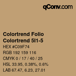 カラーコード: Colortrend Folio - Colortrend 5I1-5 | qconv.com
